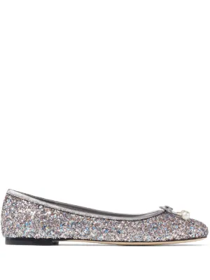 Glitter ballet top shoes