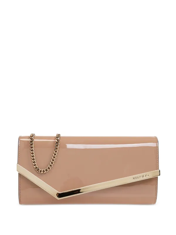 Jimmy Choo Emmie Clutch Bag in Neutrals