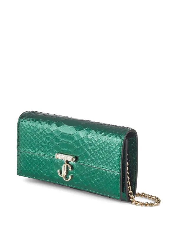 Jimmy choo snakeskin purse hotsell