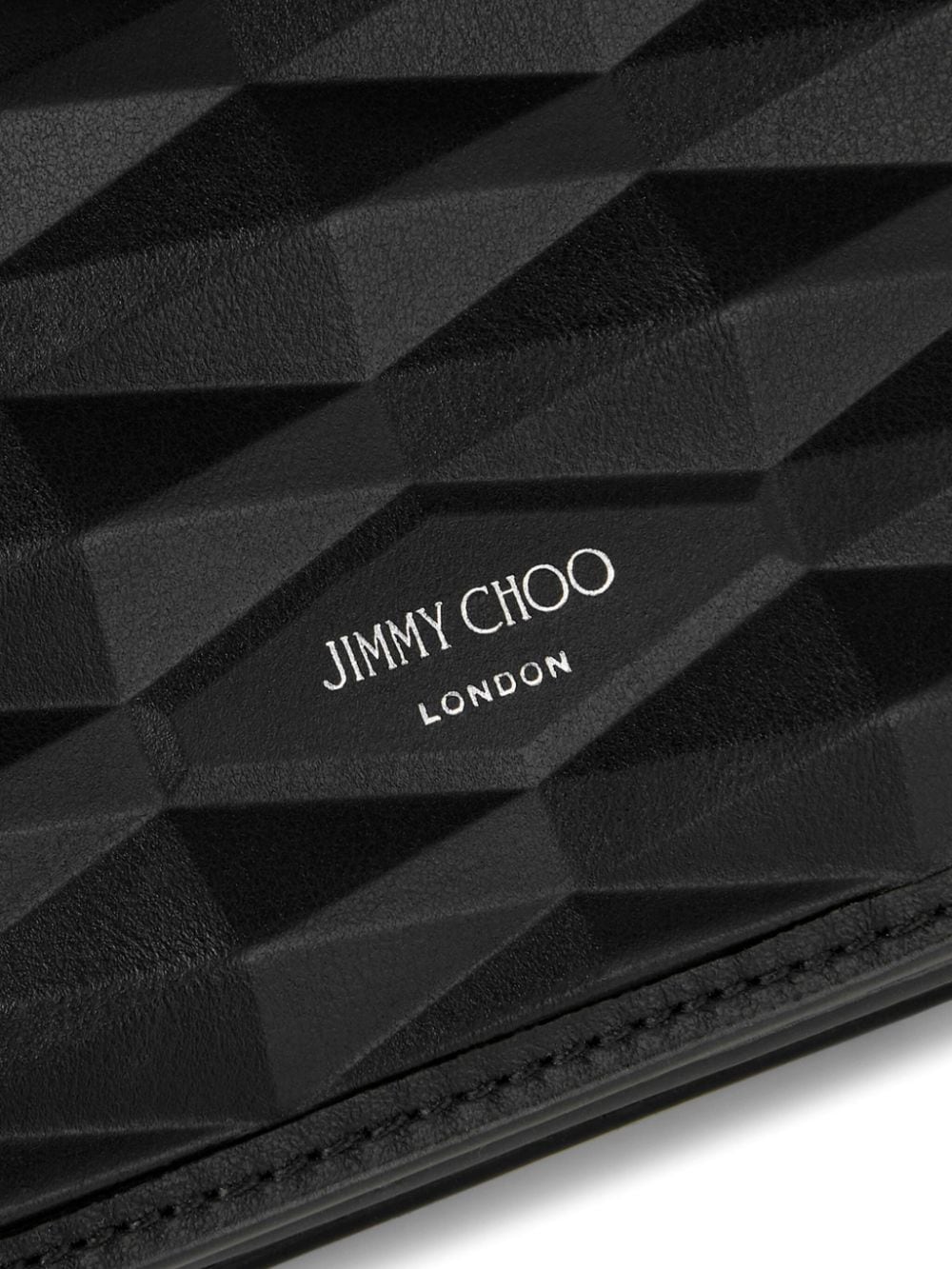 Shop Jimmy Choo Hanne Leather Purse In Black