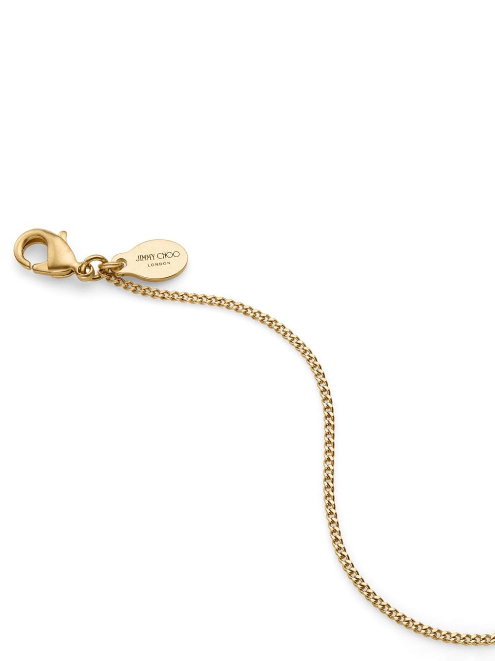 Shop Jimmy Choo Diamond Fine Chain Necklace In Gold