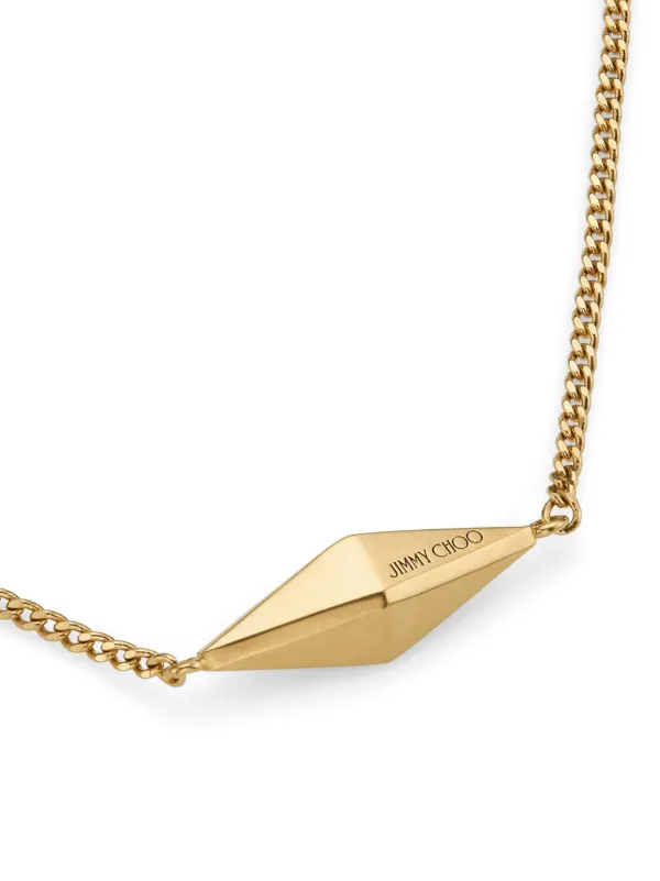 Jimmy Choo Diamond gold-finish Fine Chain Necklace | Gold | FARFETCH
