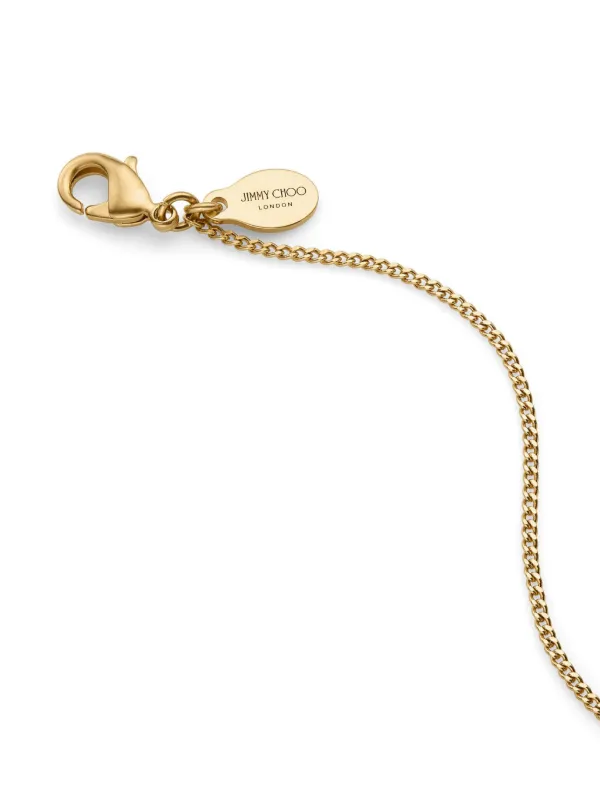 Jimmy Choo Diamond gold-finish Fine Chain Necklace | Gold | FARFETCH