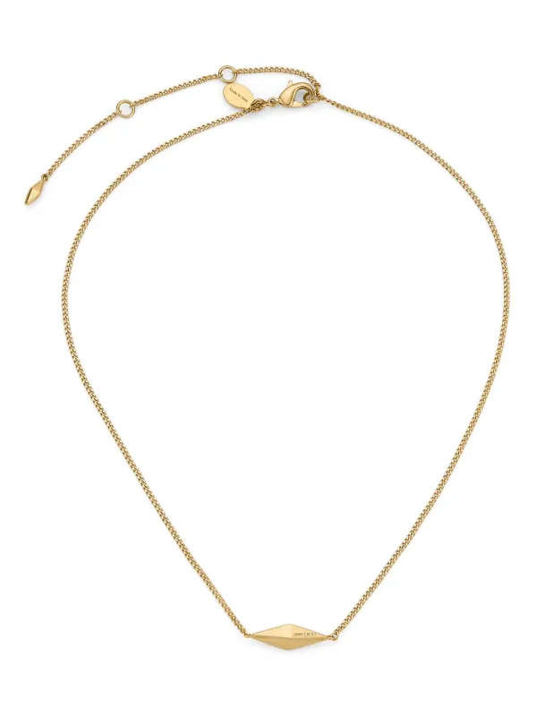 Jimmy Choo Diamond Gold-finish Fine Chain Necklace