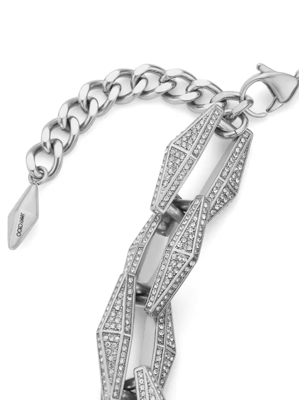 Jimmy Choo Diamond Chain crystal-embellished Necklace