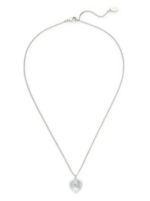 Jimmy Choo heart crystal pendant necklace