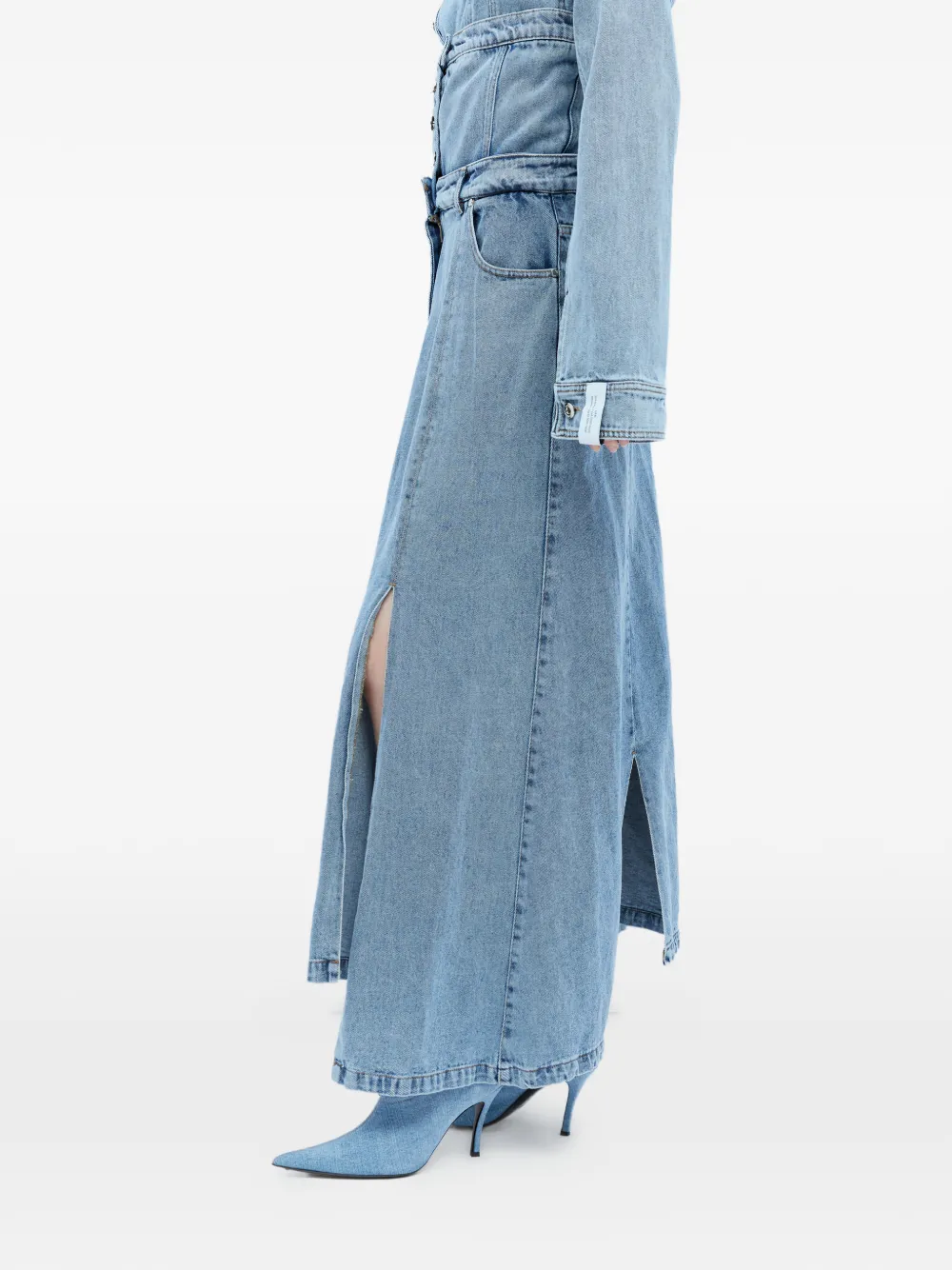 Rokh Maxi-rok met split Blauw