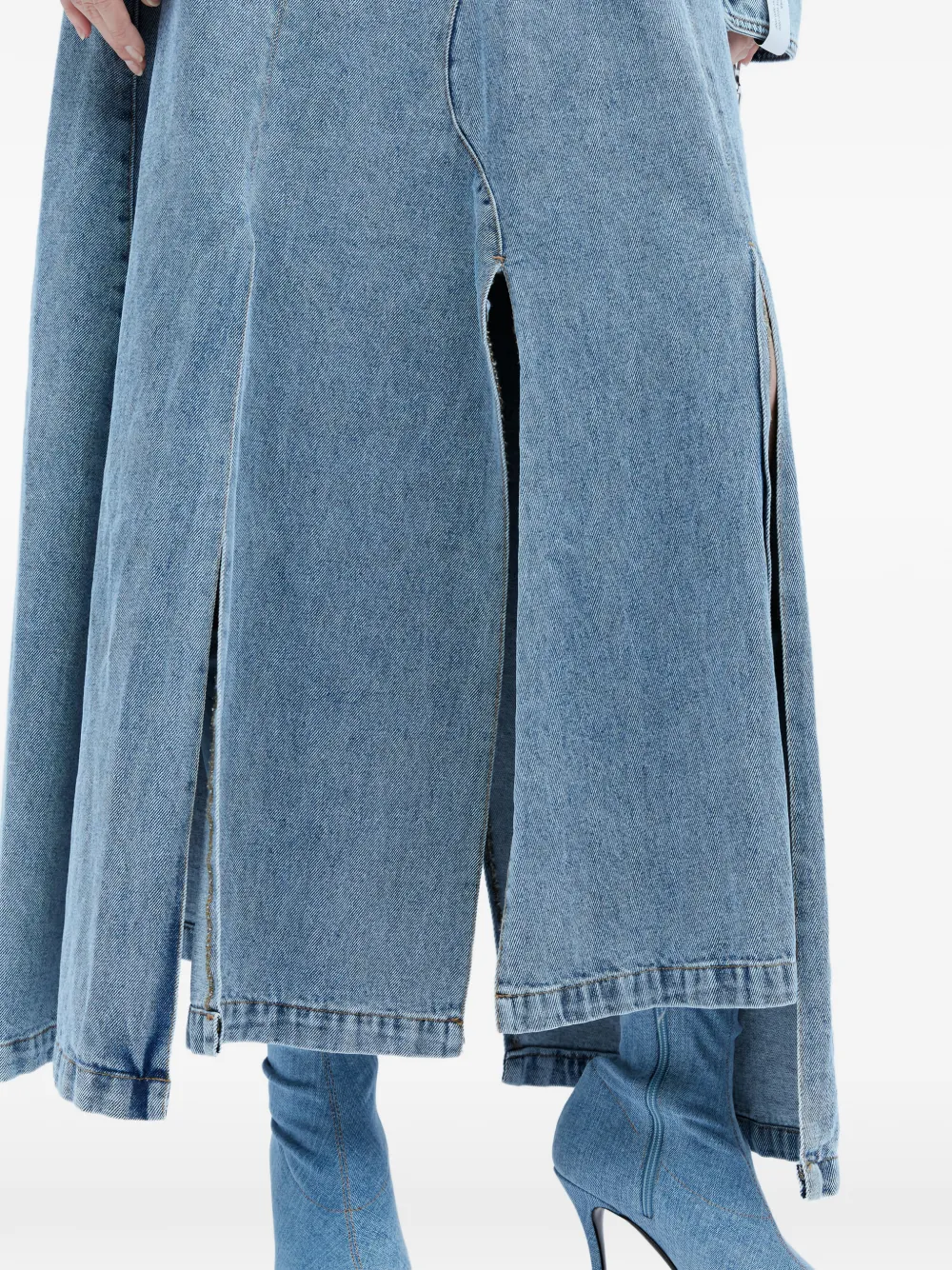 Rokh Maxi-rok met split Blauw