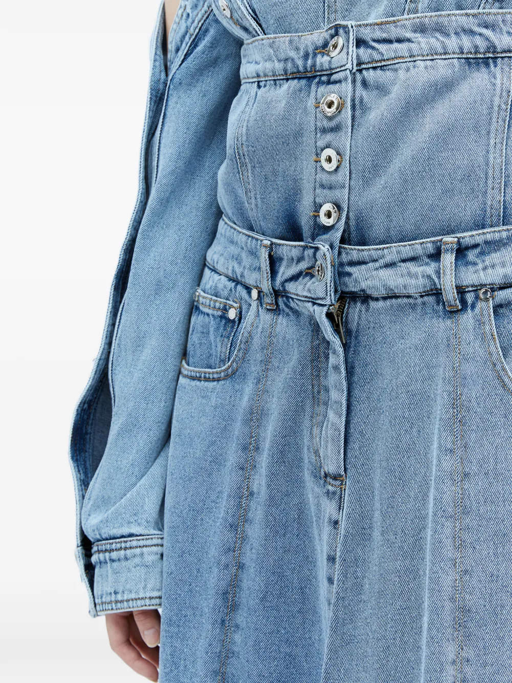 Rokh Maxi-rok met split Blauw