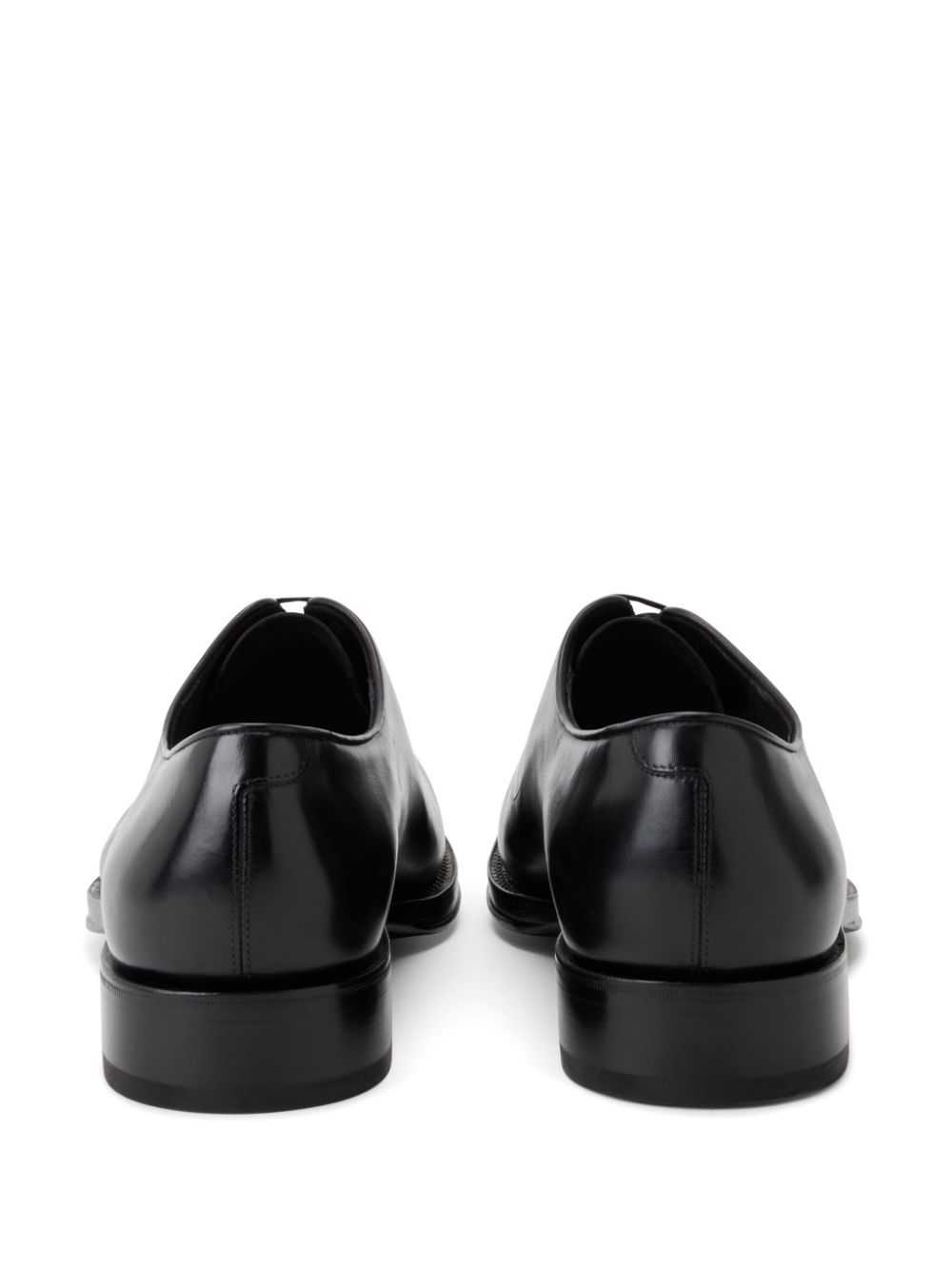 Ferragamo polished leather oxford shoes Black