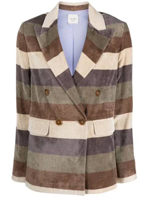 Alysi double-breasted striped blazer