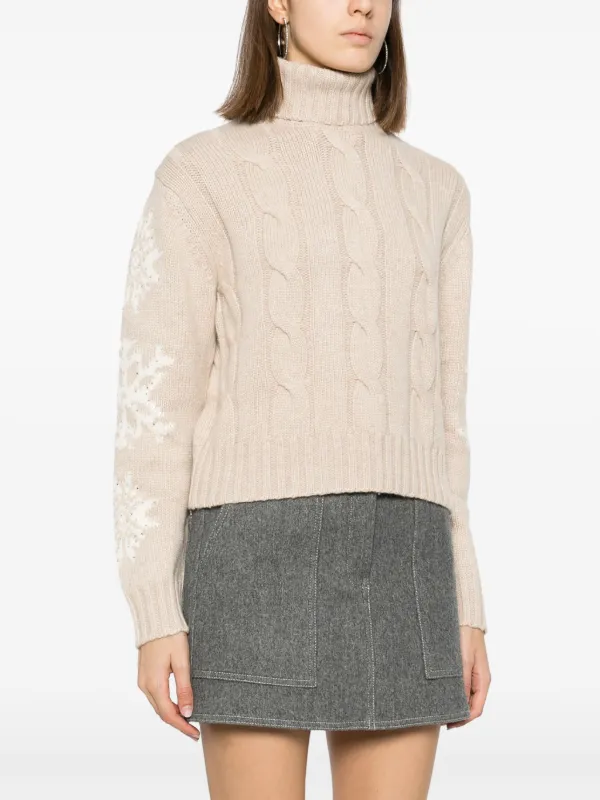 Embellished 2025 neck jumper