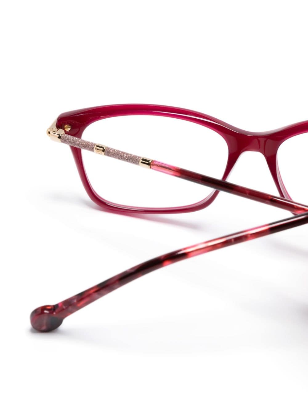 Shop Carolina Herrera Her 0198 Square-frame Glasses In Red