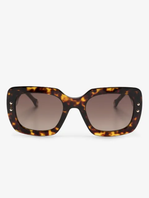 Carolina Herrera Eckige Sonnenbrille in Schildpattoptik