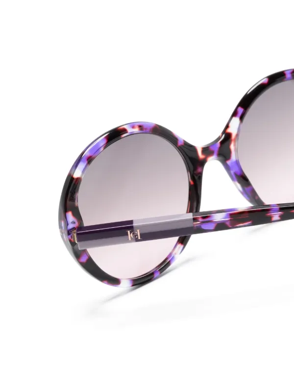 carolina herrera round sunglasses