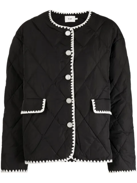 b+ab quilted buttoned jacket