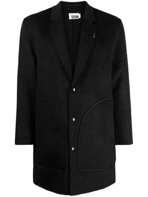 izzue brushed single-breasted blazer