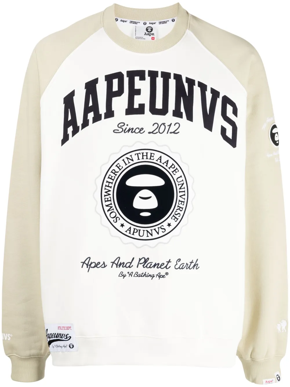 AAPE BY *A BATHING APE® logo-print crew-neck Sweatshirt - Farfetch