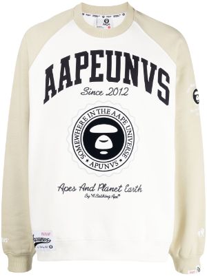 AAPE BY A BATHING APE logo print crew neck Sweatshirt Farfetch