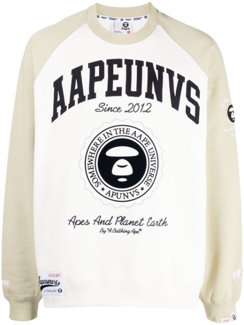 AAPE BY *A BATHING APE logo-print crew-neck sweatshirt Men