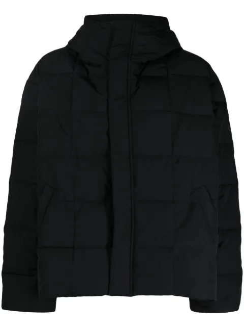 izzue hooded quilted padded jacket