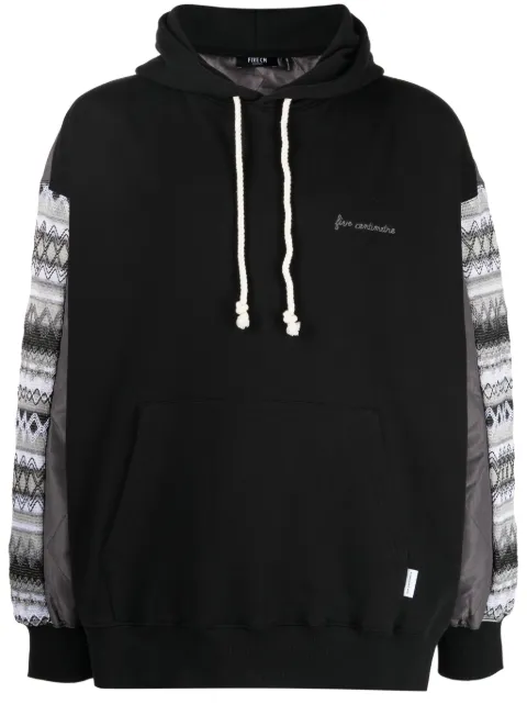 FIVE CM logo-embroidered cotton hoodie