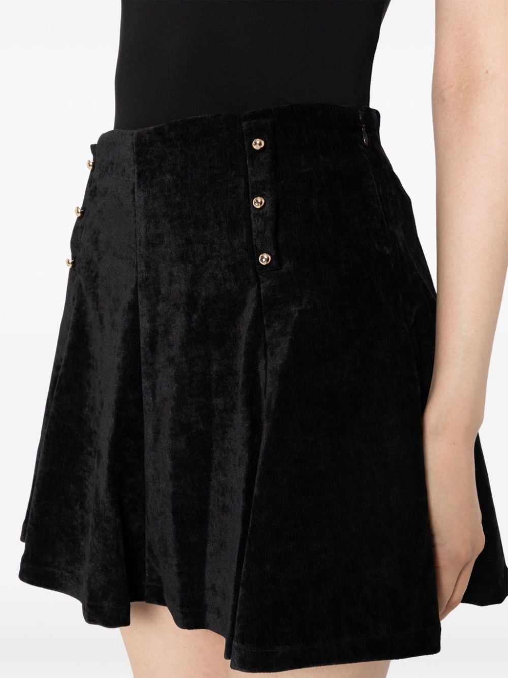 Shop B+ab Stud-detail Pleated Skirt In Black