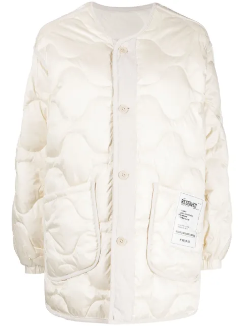 izzue hooded quilted padded jacket