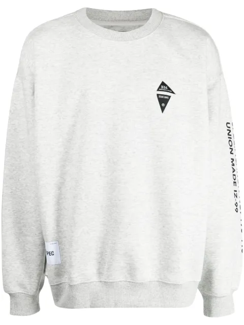 izzue logo-print crew-neck jumper
