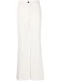 Lorena Antoniazzi corduroy high-waist wide-leg trousers - White