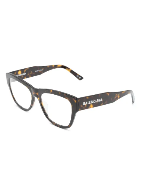 Balenciaga Eyewear logo-embossed square-frame glasses BB0309O - 1