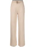Lorena Antoniazzi straight-leg ribbed-knit trousers - Neutrals