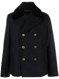 Prada double-breasted wool peacoat - Blue