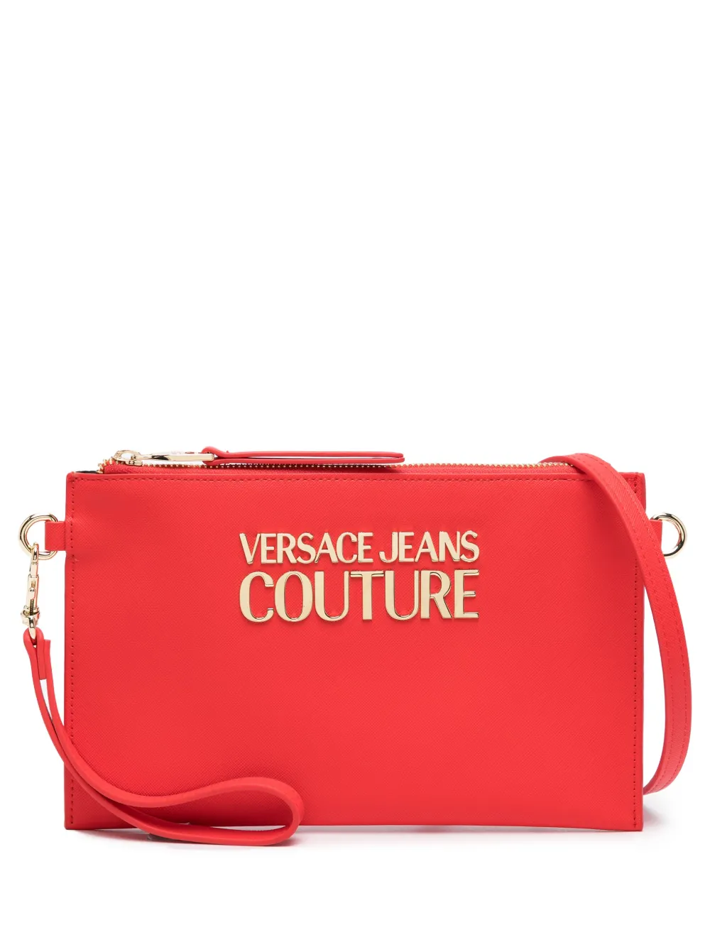 Versace Jeans Couture Clutch met logoplakkaat Rood