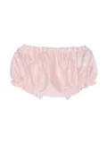 Simonetta ruffled satin bloomers - Pink