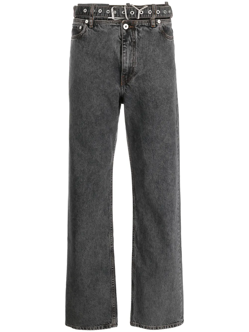 Y Project Jeans met wijde pijpen Grijs