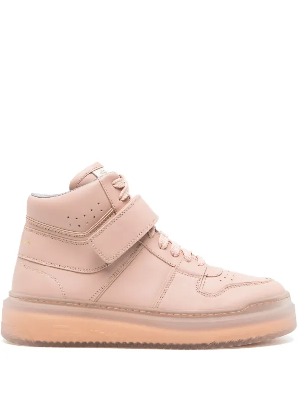 Santoni Sneak Air Leather high top Sneakers Farfetch