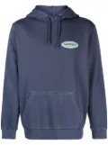 Gramicci logo-print cotton hoodie - Blue