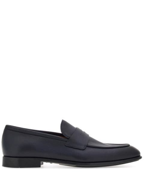 penny-strap leather loafers