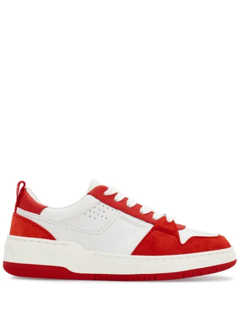 Ferragamo panelled leather sneakers