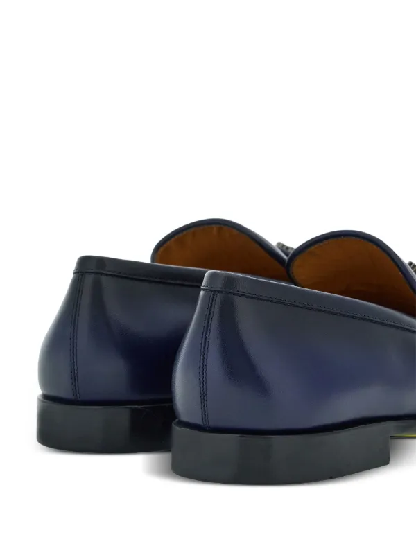 SALVATORE FERRAGAMO ニマスニカ 【関税込】 Ferragamo Penny Gancini-plaque Loafers | Blue | FARFETCH