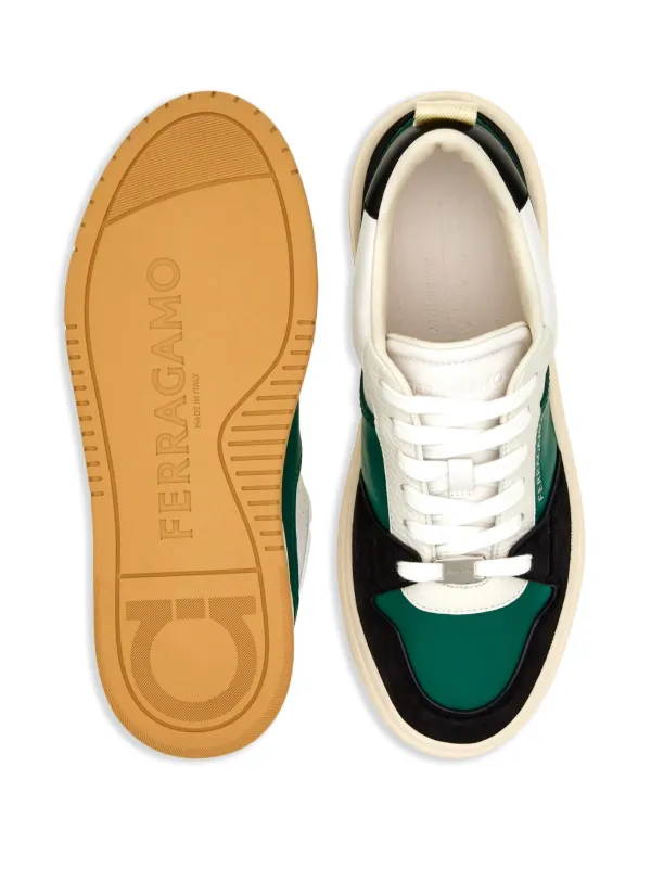【FERRAGAMO】BIG Sale★PANELLED スニーカー FERRAGAMO】BIG Sale☆PANELLED スニーカー