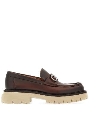 Salvatore Ferragamo Men's Black Leather Gancini Loafers, Size 9 02A879  753161 - Shoes - Jomashop