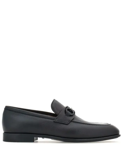 Mocassins en cuir à boucles Gancini - Ferragamo - Modalova