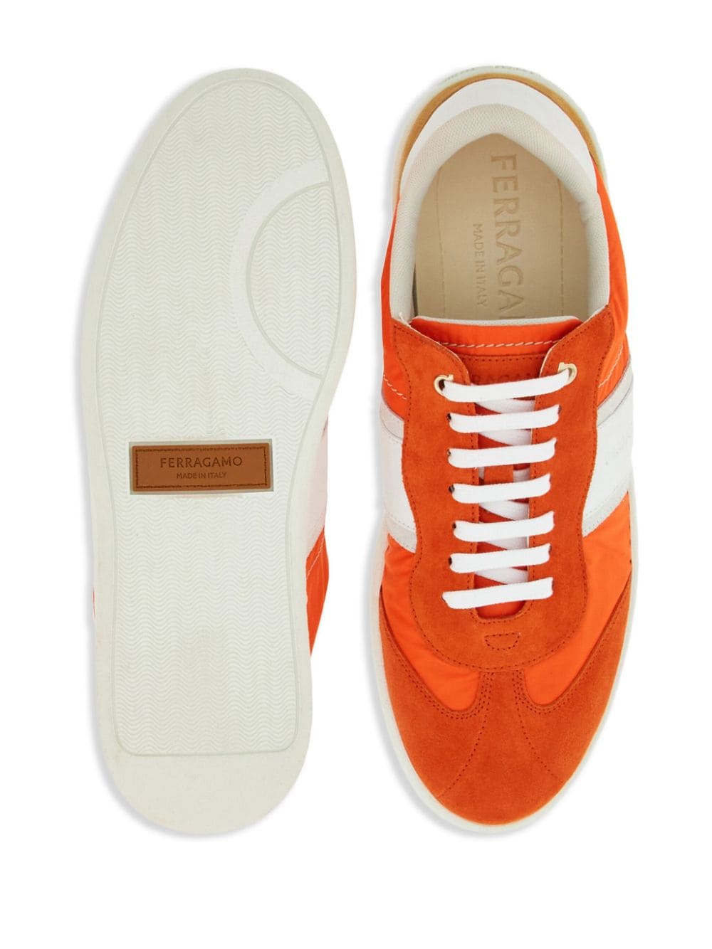 Ferragamo Sneakers met vlakken Oranje