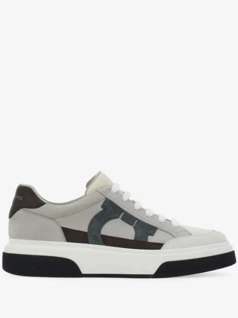 Ferragamo low-top sneakers with Gancini detail
