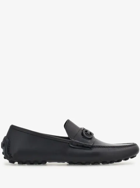 Ferragamo Gancini leather loafers 