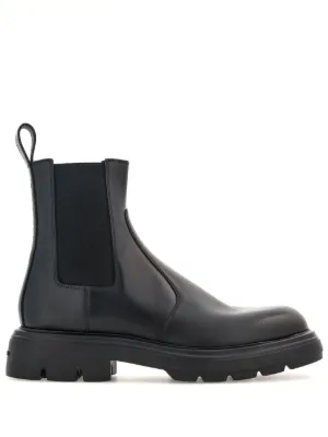 Prada モノリス レザーチェルシーブーツ | ブラック | FARFETCH JP