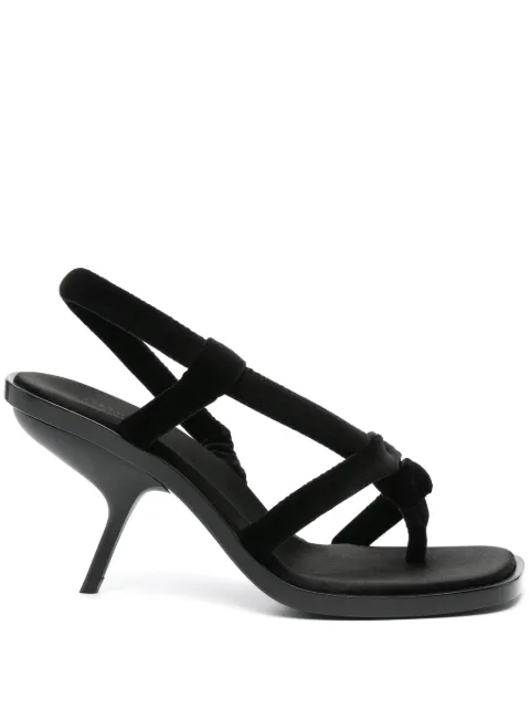 Ferragamo 85mm velvet sandals