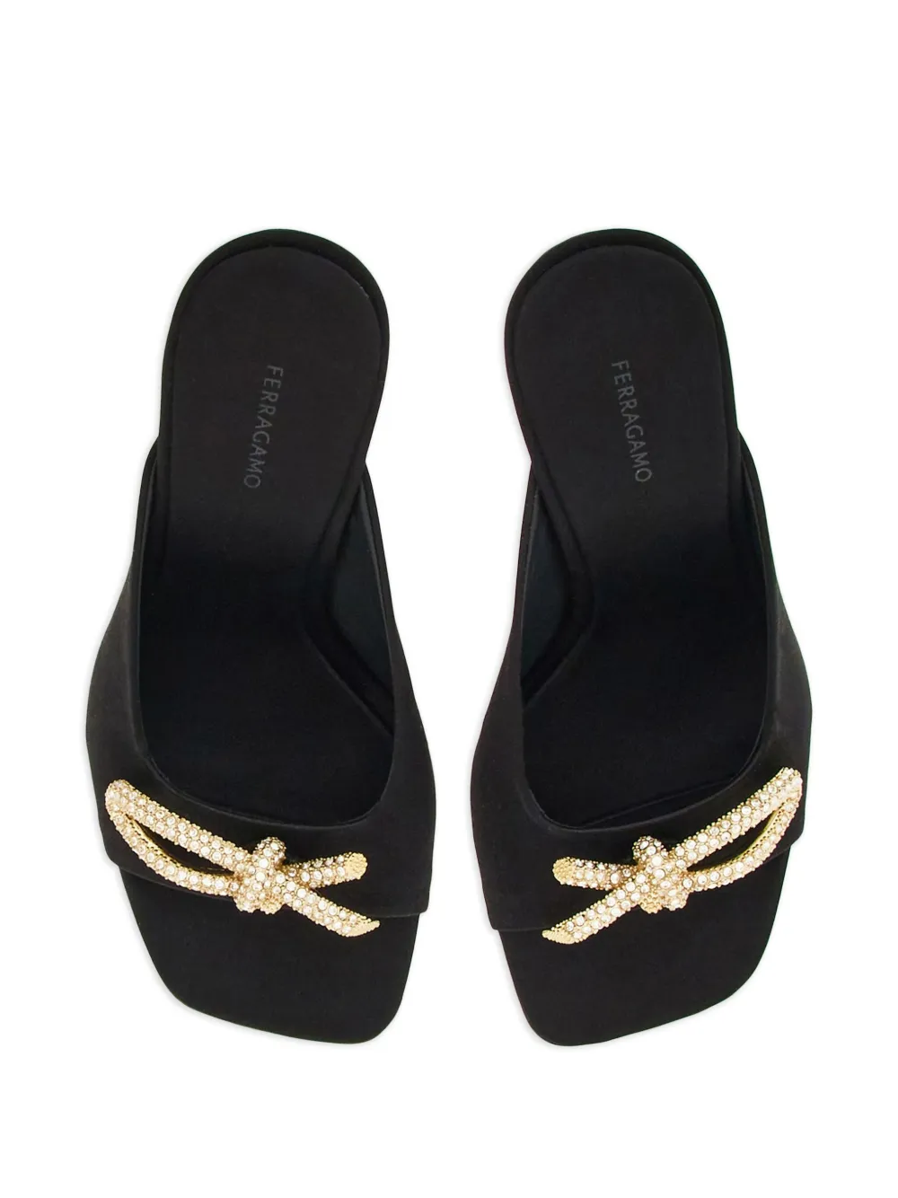 Ferragamo Mules con decorazione di cristalli 105mm | Scarpe | Image 4